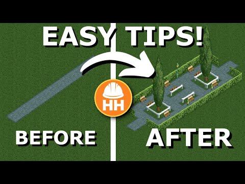 5 EASY Tips to Make BETTER LOOKING Parks in Rollercoaster Tycoon 2