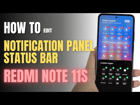 How to Edit Notification Panel Shortcuts on Redmi Note 11S