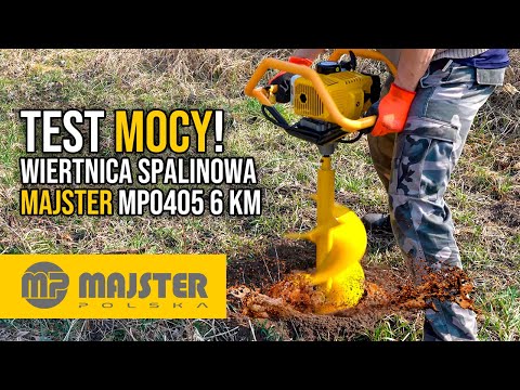 Test mocy! Wiertnica spalinowa MAJSTER MP0405 (6KM) – Czy da radę w trudnym terenie?