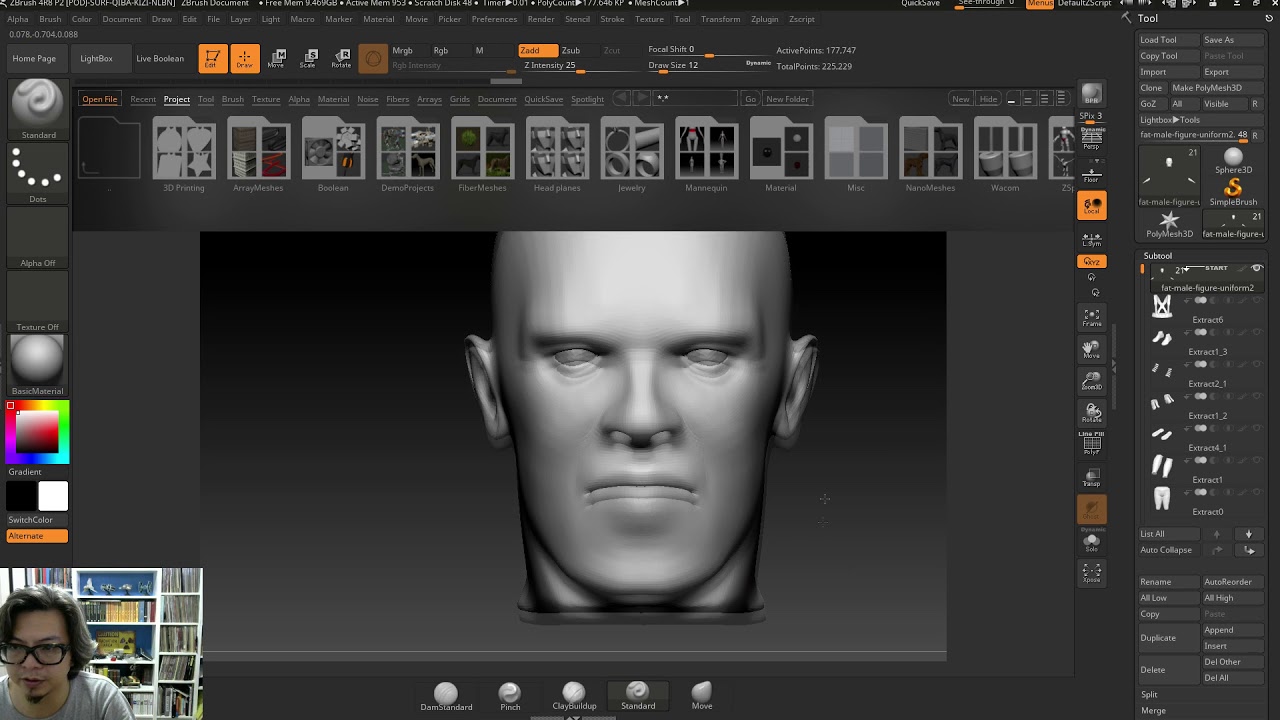 Digital Sculpting Pt 1: Reducing Poly Count