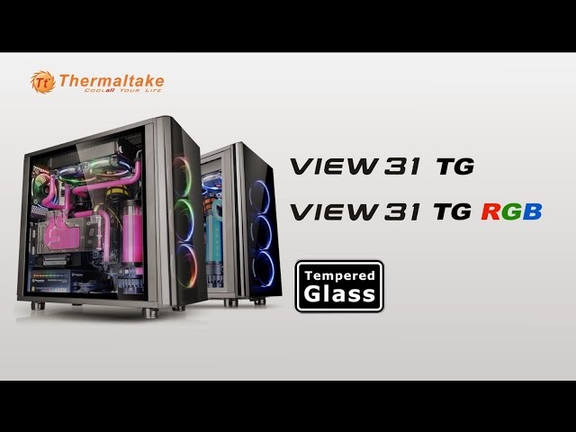 Thermaltake View 31 TG RGB Cristal Templado y Ventiladores RGB video
