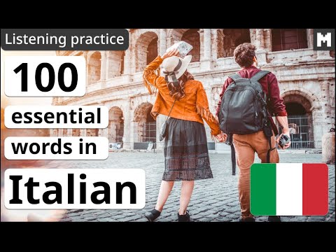 🇮🇹LEARN ITALIAN: 100 of the Most Common Words in context (improve your listening skills)