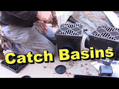 How to Set Up Catch Basin for Best Drainage - 3 Different Basins and which works best