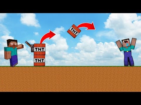NOOB VS HEROBRİNE #4 - Tnt Makinesi (Minecraft)