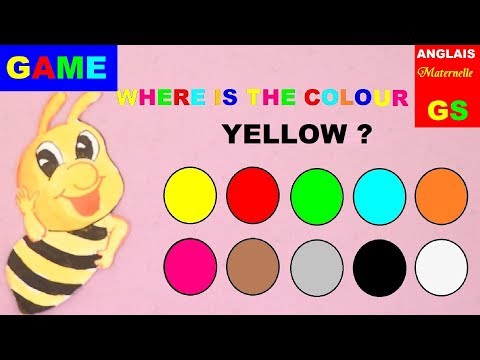 10 couleurs en anglais pour les petits : jeu intuitif en maternelle