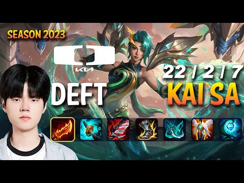 DK Deft KAI'SA vs XAYAH ADC - Patch 13.22 KR Ranked