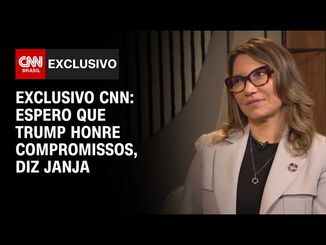 Exclusivo CNN: Espero que Trump honre compromissos, diz Janja | CNN 360º