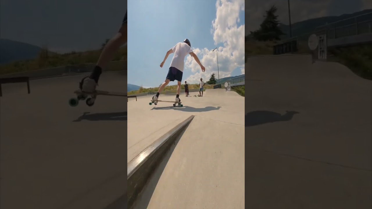 freebord in a skatepark #freebordeurope #downhillskateboarding #freeboard #downhillrider