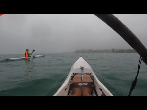 Rainy paddle trip - Epic surfski V10L