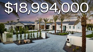 Inside a $19M MANSION with a Car Carousel in Paradise Valley Arizona