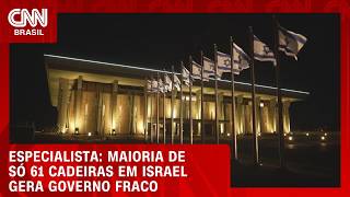 Vídeo: Eleições em Israel: Maioria de só 61 cadeiras gera governo fraco, diz especialista | ISRAEL DECIDE