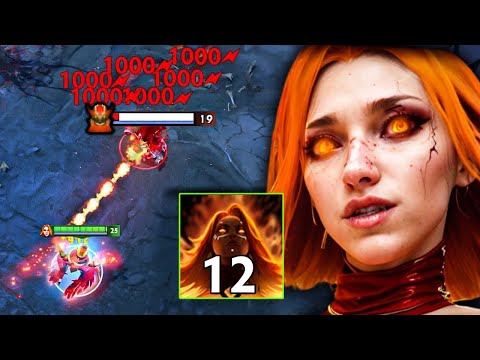 Hard Carry Lina🔥🔥🔥30Kills Insane Attack Speed Comeback Destroy Sniper Mid Lane Dota 2