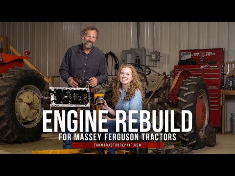 How to Rebuild the Engine on your Massey Ferguson TO20, TO30, 35, 50, 135 with Continental Gas