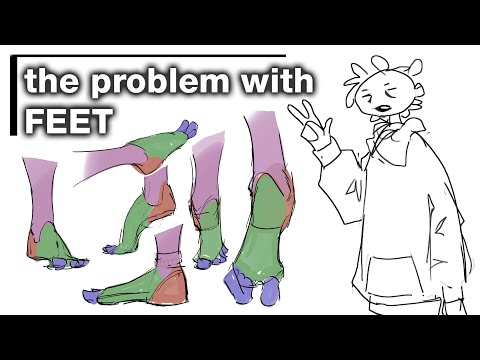 drawing feet tips and tricks | simplified look at feet