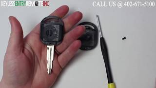 How To Replace A 2004 - 2009 Chevrolet Aveo Key Fob Battery FCCID: NYOSAKS-01TX