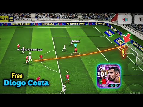 Free Diogo Costa Review | Best GK Directing Defence in efootball 2025 mobile.