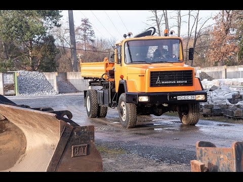 Magirus 310D16 AK V10 luftgekühlt Veteranenhalle LKW Oldtimer Deutz KHD Baubulle