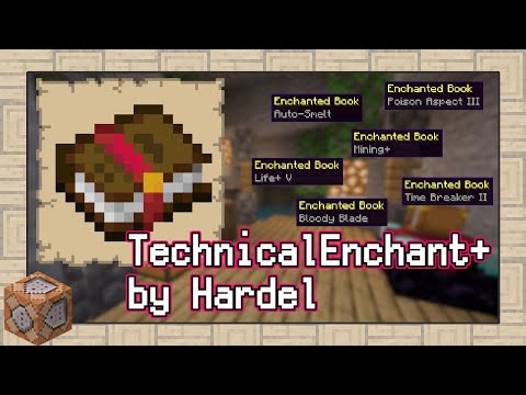 [Minecraft]Lots of new enchantments!  Technical Enchant+[Introduction of data pack]