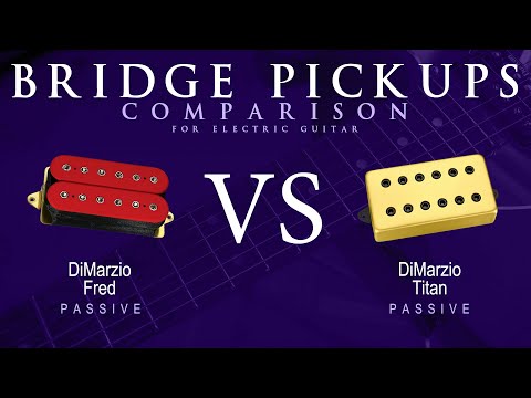 DiMarzio FRED vs TITAN - Passive Bridge Guitar Pickup Comparison Tone Demo