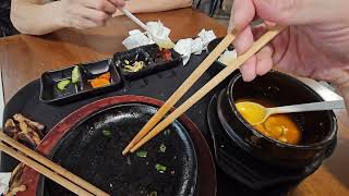 H Mart Las Vegas, Food Court Tofu Combo meal, Mango Ice Cream, diversity of customers