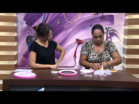 Mulher.com 27/02/2015 Andréia Araújo - Enfeite de quarto para menina