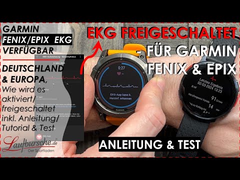 GARMIN FENIX 7 PRO UND GARMIN EPIX PRO EKG APP FREISCHALTEN/AKTIVIEREN - TUTORIAL/ANLEITUNG EKGTEST