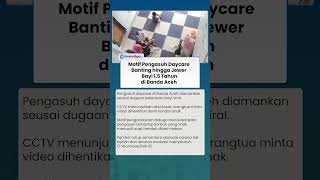 Motif Pelaku Jewer hingga Aniaya Bayi 1,5 Tahun di Daycare Aceh, Pemkot Tutup Tempat Usaha