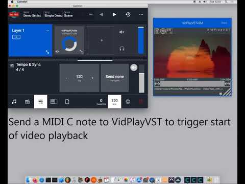 AudioModeling Camelot: perform live with synchronized video using VidPlayVST