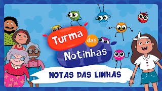 NOTAS DAS LINHAS - Clipe Música Oficial - Turma das Notinhas ♪