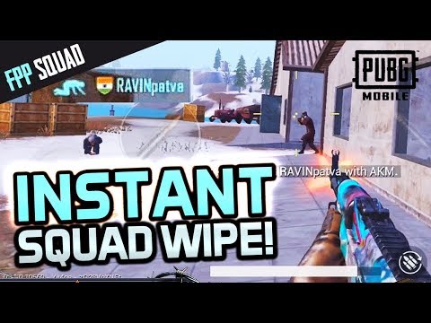 INSTANT SQUAD WIPE in 1ST FPP GAME BACK! PUBG Mobile