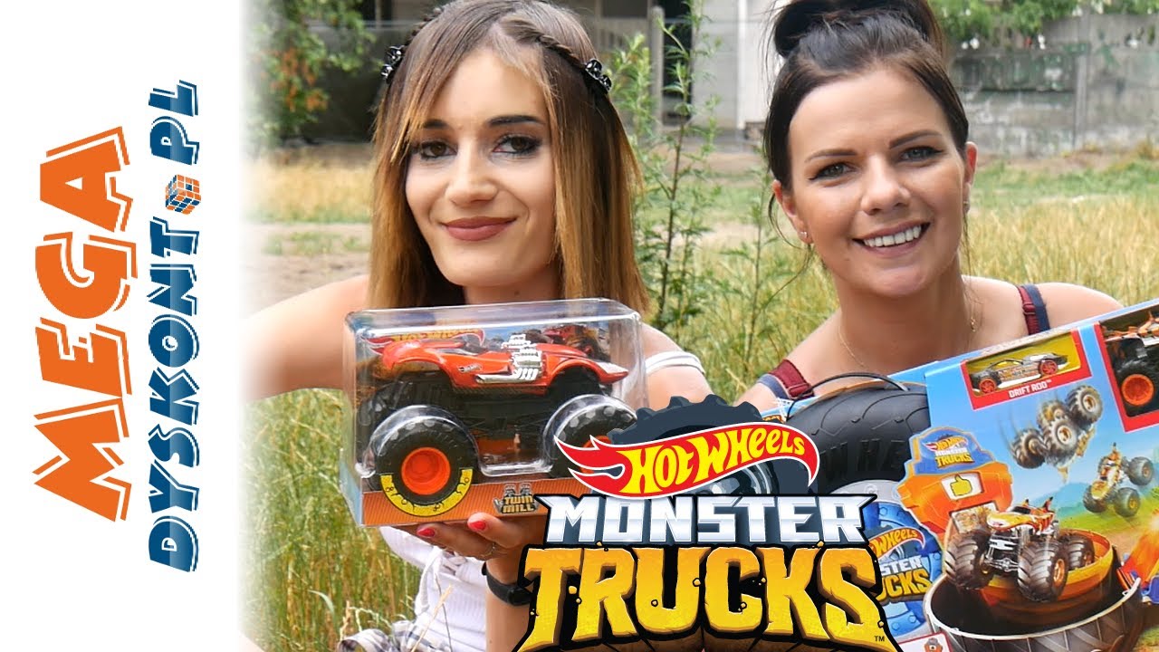 HOT WHEELS 🚗 MONSTER TRUCK 😍 ORGANIZUJEMY WYŚCIGI NA TORZE Z OPONY ! 😲 💥MegaDyskont💥