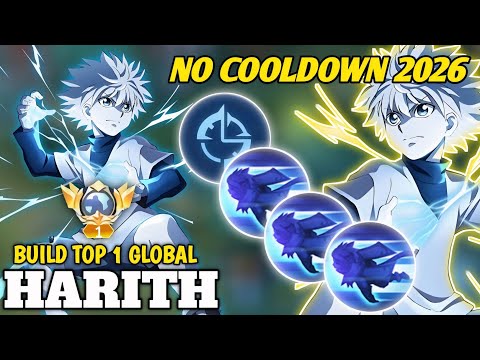 Abusing No Cooldown Harith in Solo Ranked💀 Build Top 1 Global Harith - Mobile Legends