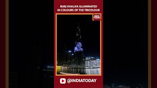 Burj Khalifa Illuminated In Colours Of Indian Flag On Independence Day 2023