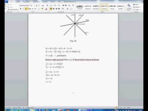 Geometrie analitica Lectia 6-Fascicol de drepte