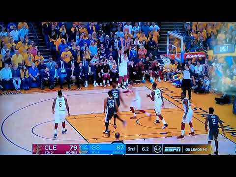 David West 3-Pointer Warriors vs Cavaliers 2018 NBA Finals Game 2 Warriors Highlight