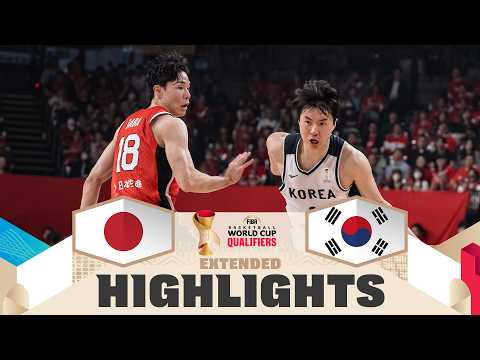 Japan 🇯🇵 v Korea 🇰🇷 | Extended Highlights | FIBA Basketball World Cup 2027 Asian Qualifiers
