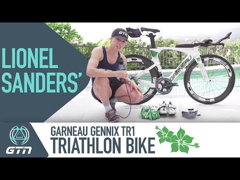 Lionel Sanders' Custom Garneau Gennix TR1 Triathlon Bike & Kit