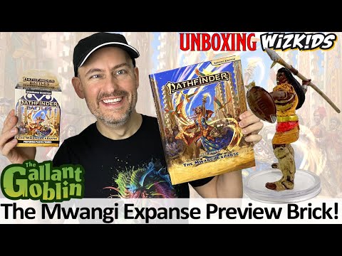 UNBOXING: The Mwangi Expanse Preview Brick - Pathfinder Battles Prepainted Minis - WizKids and Paizo
