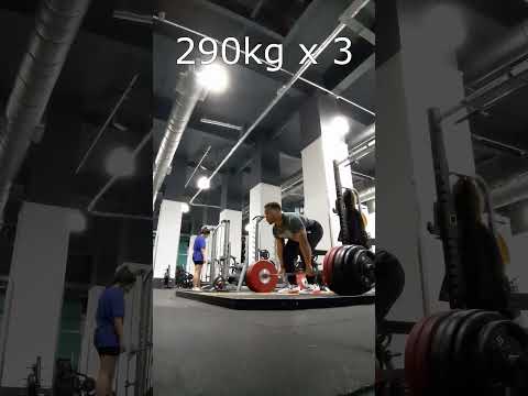 290kg x 3 Deadlift @83kg #Shorts