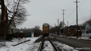 preview picture of video 'NS Detroit Line Almost Street Running Monroe, MI'