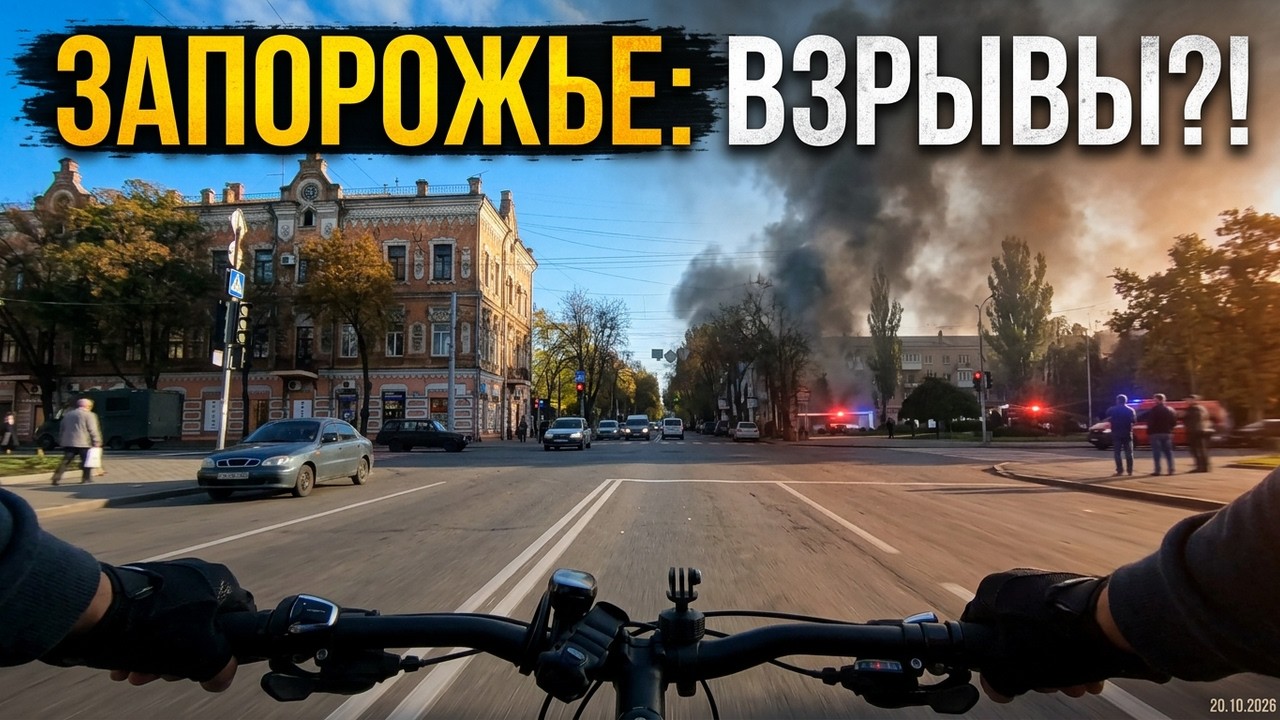 Запорожье ВЗРЫВ!!! РЕАЛЬНАЯ ОБСТАНОВКА В ГОРОДЕ СЕЙЧАС 20.10.2026