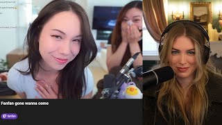 QTCinderella reacts to FanFan being down bad