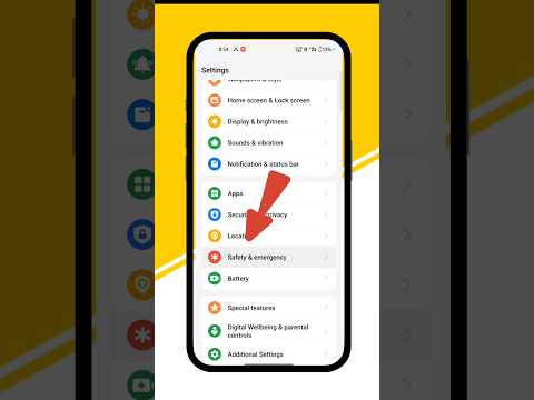 Emergency SOS setting in android phone / Kaise use kare#short