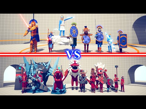 ANCIENT DLC TEAM vs VIKING DLC TEAM - Totally Accurate Battle Simulator TABS