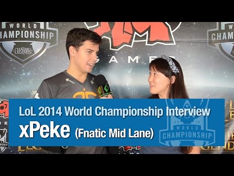 LoL 2014 World Championship Interview - xPeke (Fnatic Mid Lane)