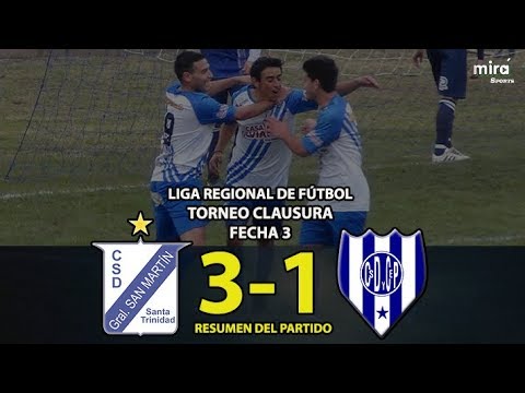 SAN MARTÍN (ST) vs EL PROGRESO - Resumen (3-1) | Fecha 3 | Clausura LIGA REGIONAL DE FÚTBOL