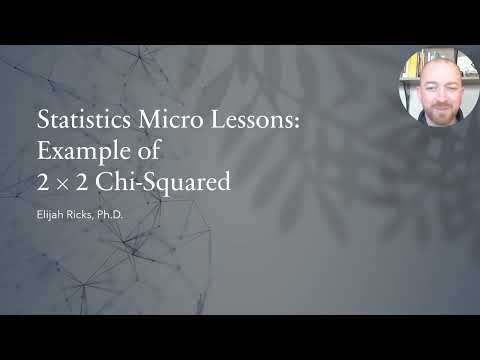 Stats Micro Lessons 65: An Example 2 x 2 Chi-Squared Analysis