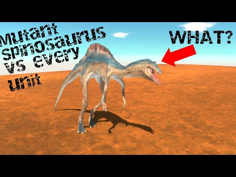 Mutant Spinosaurus vs every unit |Animal Revolt Battle Simulator
