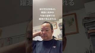 👍保守党支持率4%に続伸　#有本香 #北村晴男 #島田洋一 #百田尚樹 #日本保守党 #梅原克彦 #小野寺まさる #自民党 #高市早苗 #支持率