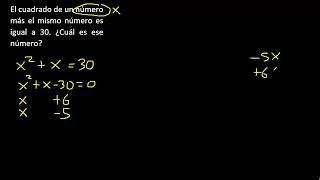 x^2+x=30 , ecuacion cuadratica aplicando aspa simple, exponente 2